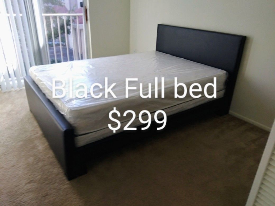 $299 Full Bed With Mattress And Boxspring Brand New Free Delivery Free Assembly 