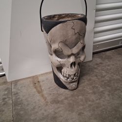 Skull Decorative Vase/bucket
