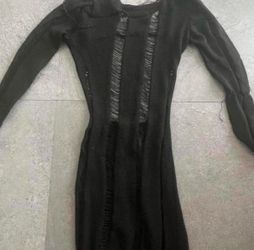 Women’s black distressed dress