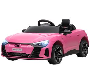 Aosom Licensed Audi RS e-tron GT 12V Ride On Car Truck with Parent Remote Control, Music, Lights, 40.5" x 22.75" x 16.25", Pink, 370-220V80PK
