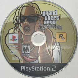 Grand Theft Auto San Andreas (PS2 PlayStation 2) - DISC ONLY