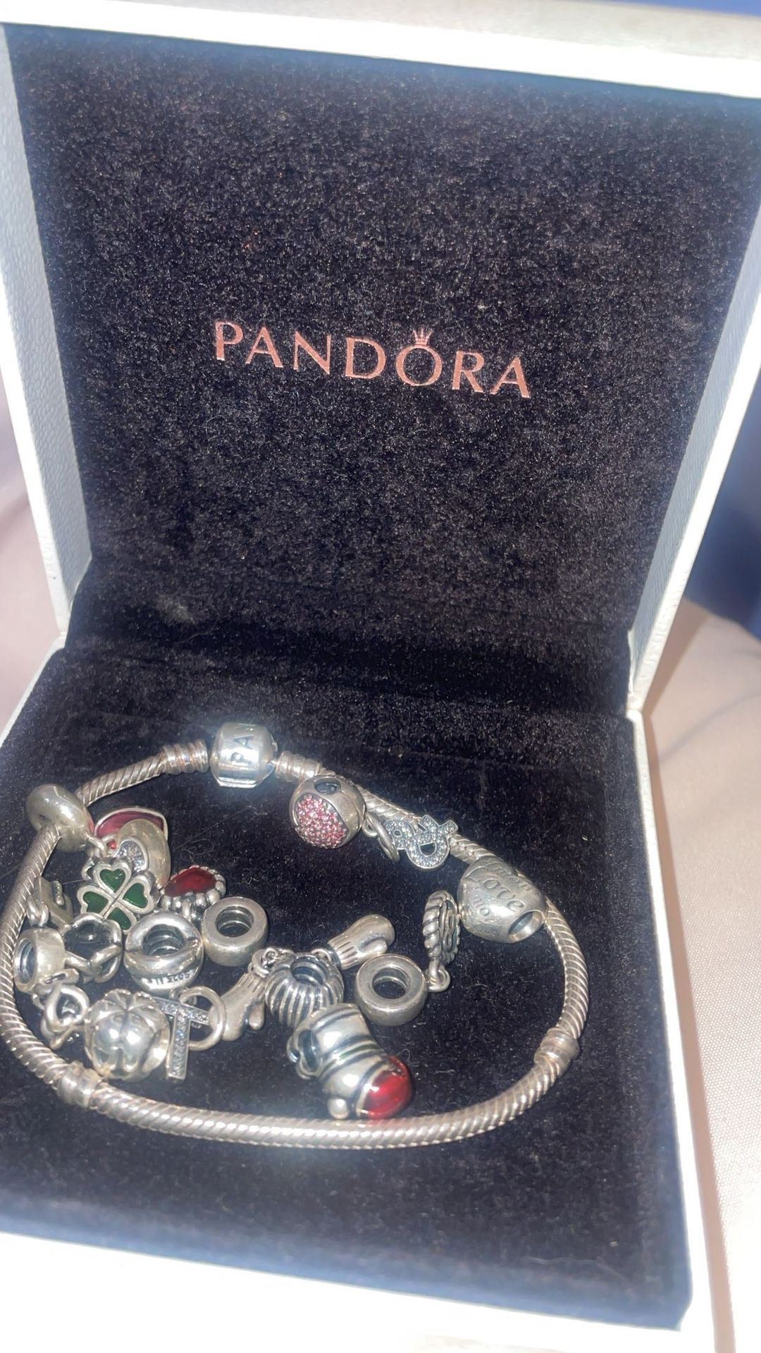 Pandora Bracelet With Charms 