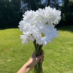 Big White Artificial Flower For Wedding