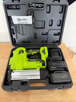 Silvel 18 Gauge Cordless Brad Nailer Stapler Kit
