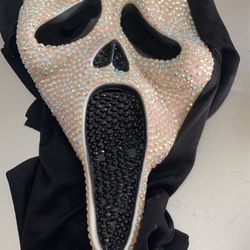 Sparkly Ghost face Mask 