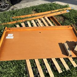 Free MCM Alton Bed Frame Living Spaces Wood Queen