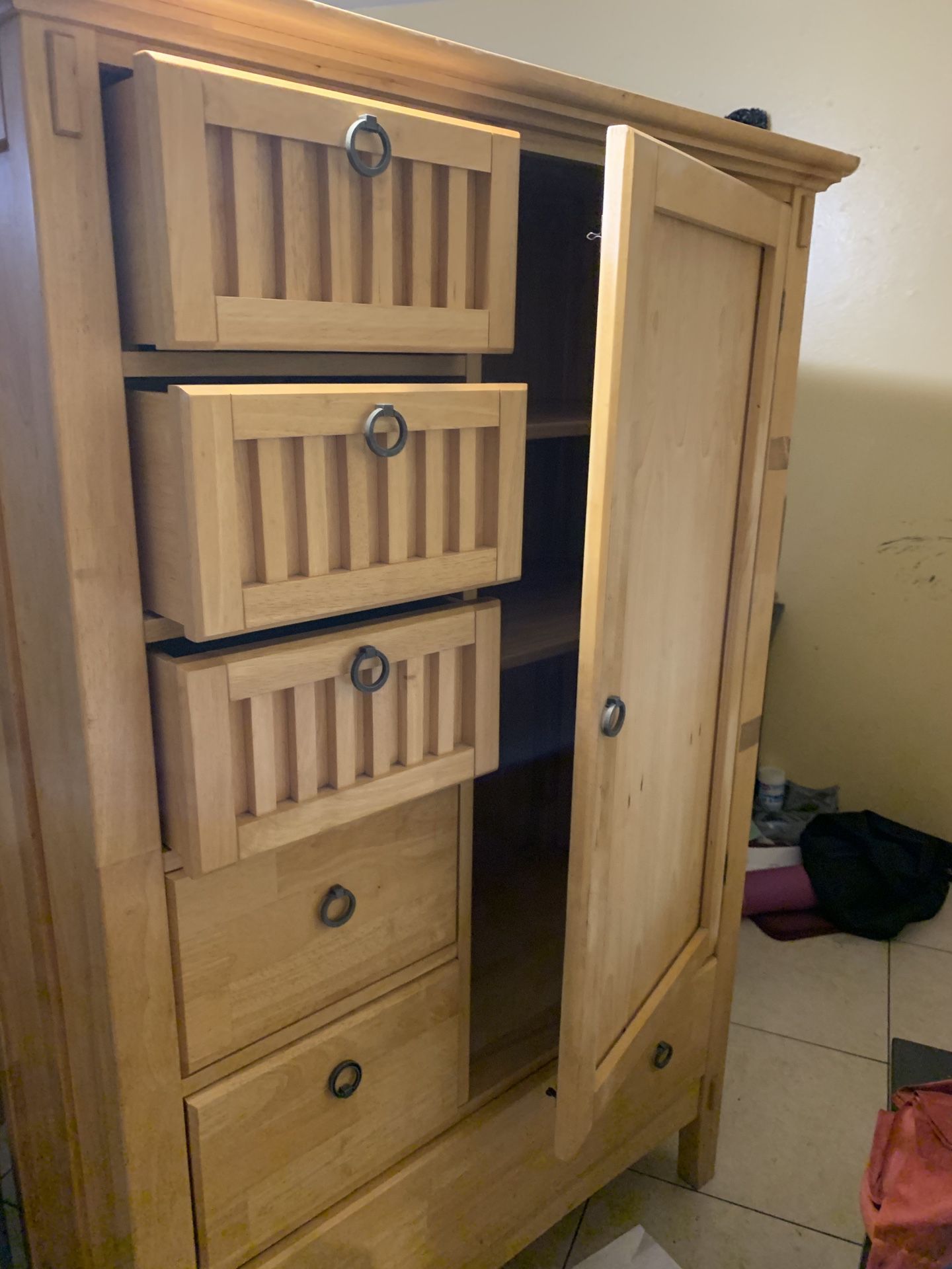 Used closet/ armoire with shelves available now