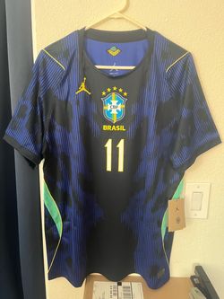 Nike Air Jordan Brazil 2026 World Cup Away Soccer Jersey Raphinha 11 L Large