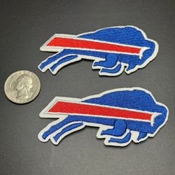 Buffalo Bills Iron On Patch  Set Of 2 