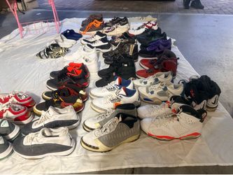 A lot of men’s air, Jordans size 11 and 11 1/2 and a couple are 12