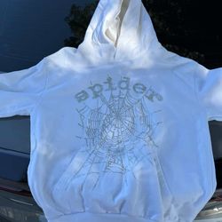 White spider hoodie
