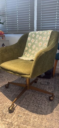World Market Green Velvet Chair Office Chair