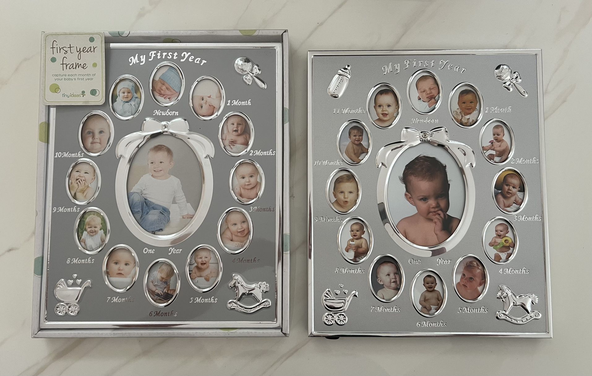 Two “ My First Year “ Photo Frames Baby Gift