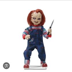 3.5 ft. Animated Chucky Scarred