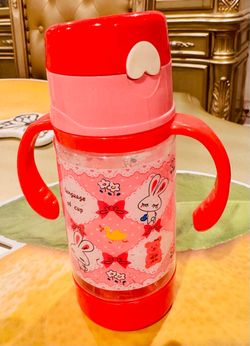 Kids Straw Sippy Cup with Handles