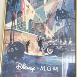 Disney MGM Studios Opening Spring 1989 Framed Poster