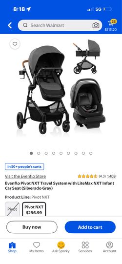 Evenflo stroller in car seat