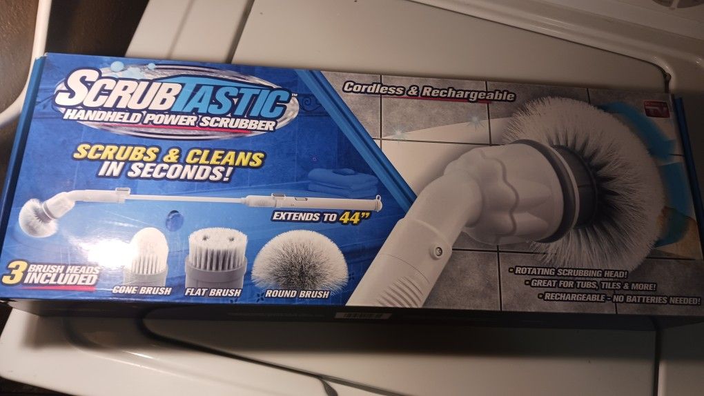 Scrubtastic Spin Scrubber, Electric Shower Scrubber –