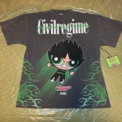 Civil Regime × Powerpuff Girls Butch Shirt - Size M