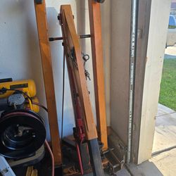 Cherry picker engine hoist and other items