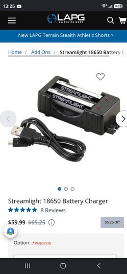 Streamlight batteries and charger