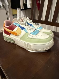 Nike Air Force Fontaka Rainbow Womens Size 9