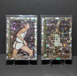 Kareem Abdul Jabar Bill Russell card lot