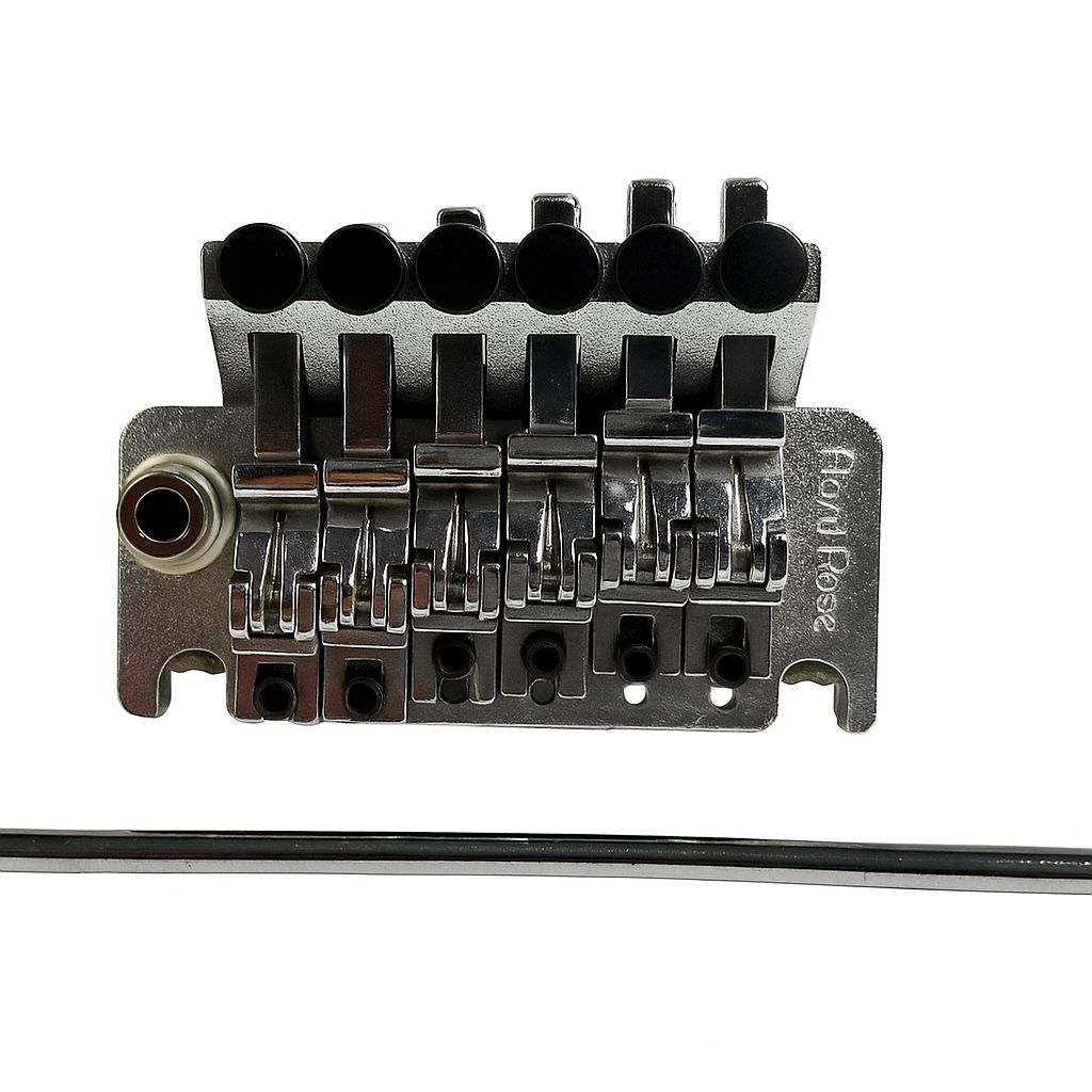 Vintage 1980s Floyd Rose Schaller-Made String-Through Bridge – Rare Hardtail Variant – Germany