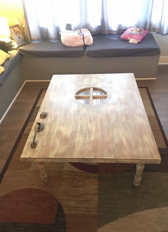 Wooden coffee table