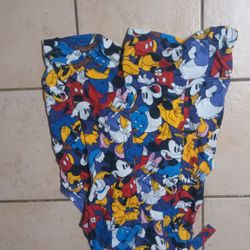 Disney Size 4 The Sensational Six Tie Strap Light Weight Linen Rayon Shortalls