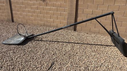 Large outdoor basketball hoop