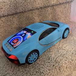 New Hypercar Bluetooth Replica Speaker with LED Starry-Sky Display, Portable with HD Sound, LED Party Light