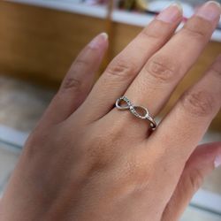 14k Infinity Ring 