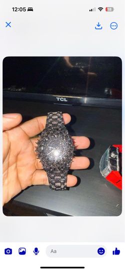 Black Iced out Watch