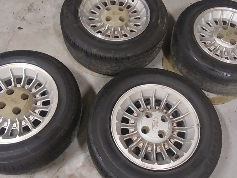 1984 Fox Body 4 Lug Mustamg Turbine Rims Tires