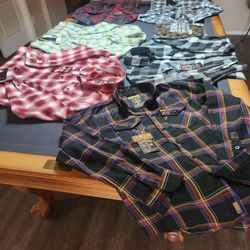 Dixxon Men's Large Flannels Jackets Yard Sale 