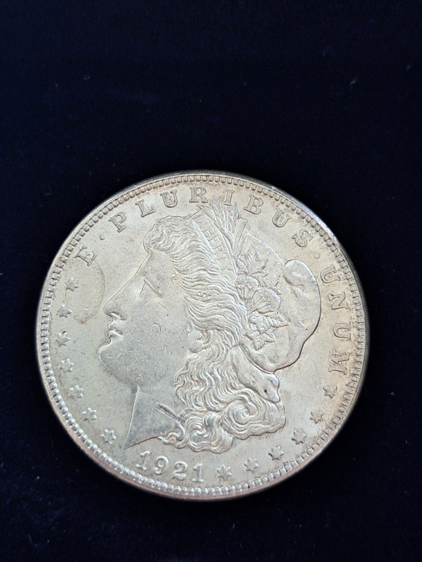 1921-S Morgan Silver Dollar (AU-55)