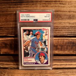1983 Topps Keith Hernandez PSA 8 Cardinals Baseball Card