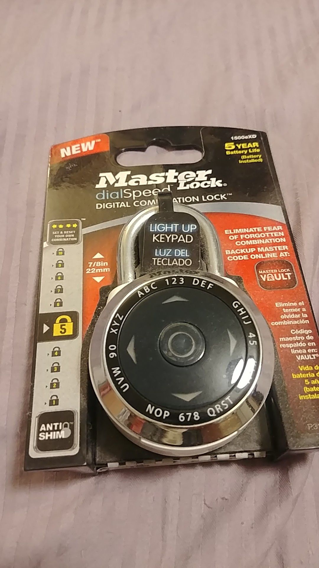 Master Lock Digital Speed Dial Combination NEW