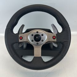 Logitech G25 Race Wheel Steering Wheel Only w/ Power Supply Tested