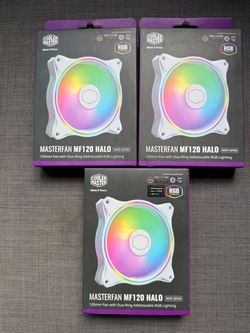 Cooler Master MastFan MF120 Halo White Edition – 3 Pack