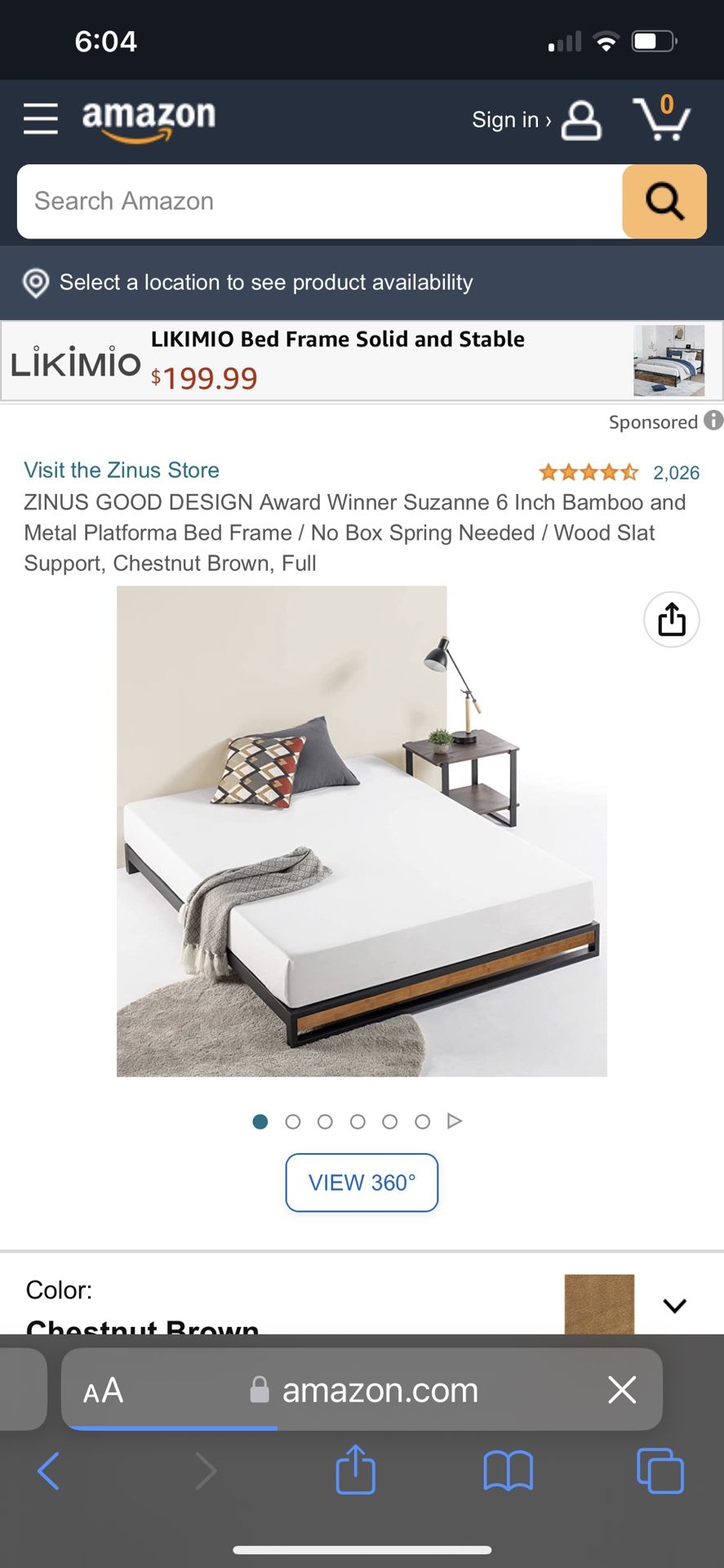 Zinus Queen Size Bed Frame
