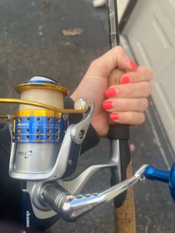 Okuma reel with Shimano pole