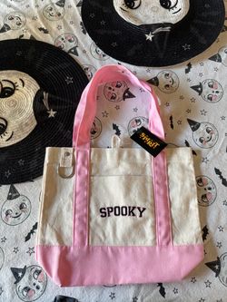 Spooky pink spirit Halloween tote  New