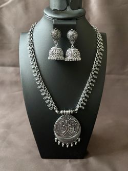 German Sliver Oxidized/black Metal Jewelry Set 