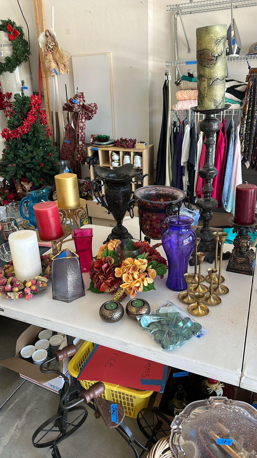 Vases and candles holders