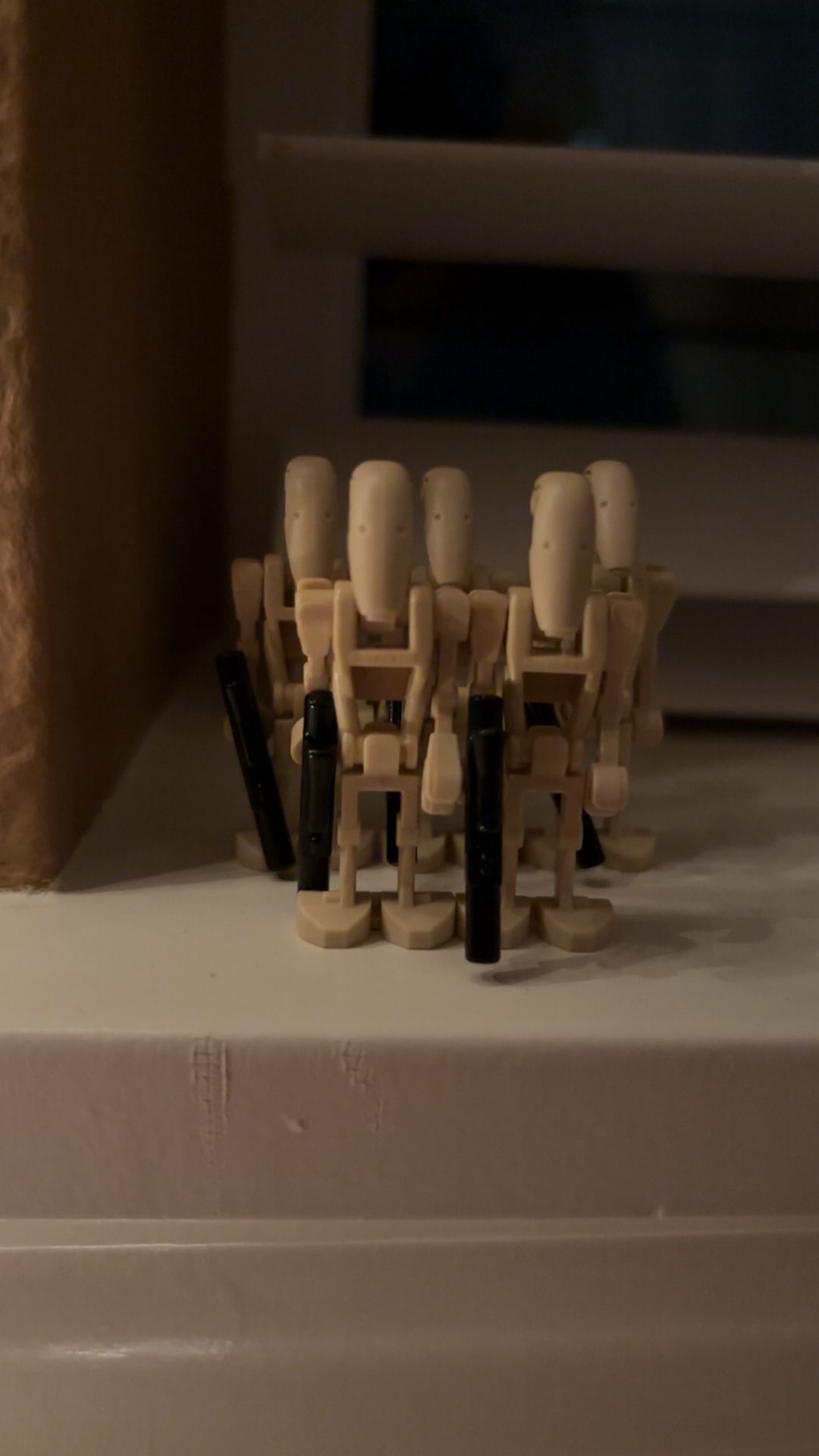 5 Lego Star Wars Collectible Battle Droids w/ Weapons Lot