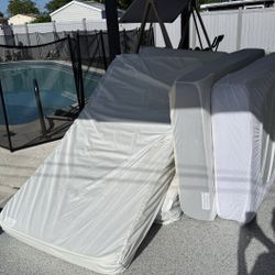 4 used mattresses, free