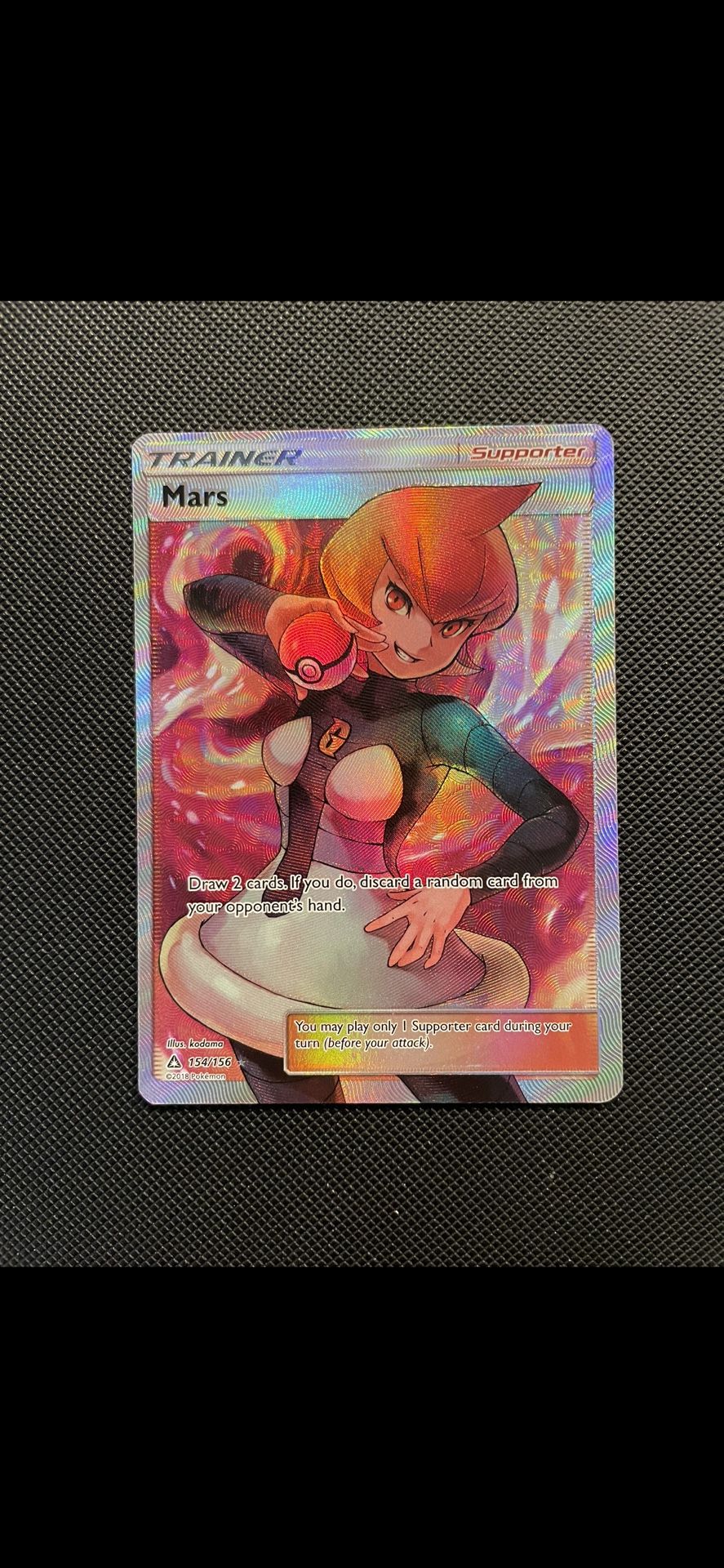 Mars Full Art Ultra Rare Pokemon Trainer Card 154/156 Ultra Prism Sun & Moon Pokémon
