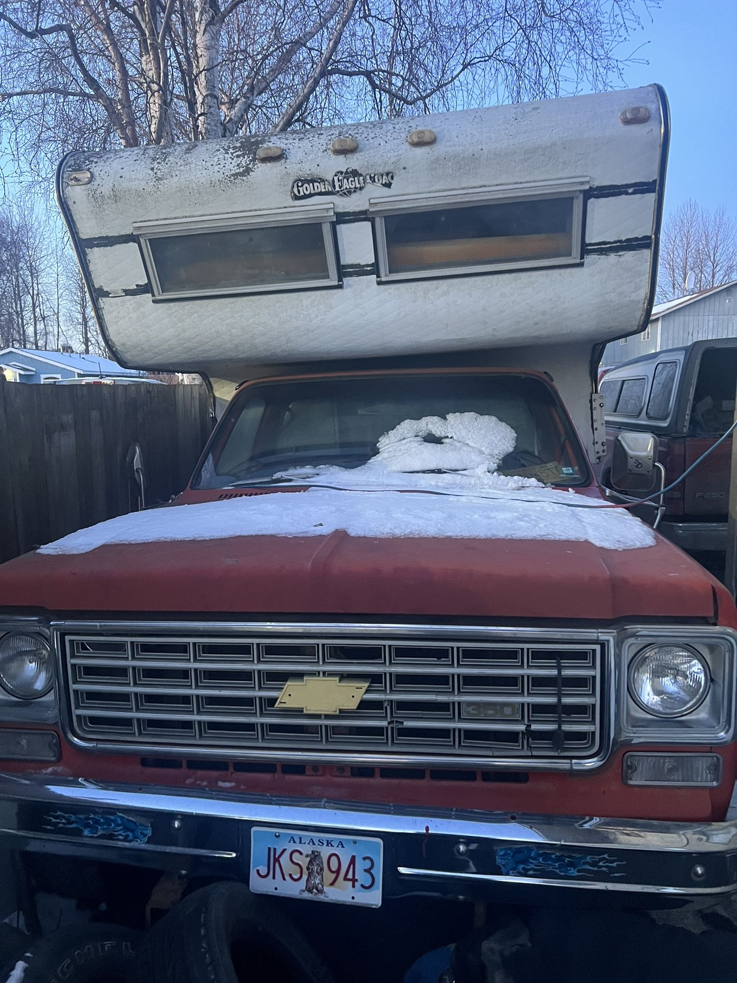 Chevy 70s Camper Golden Eagle Couch